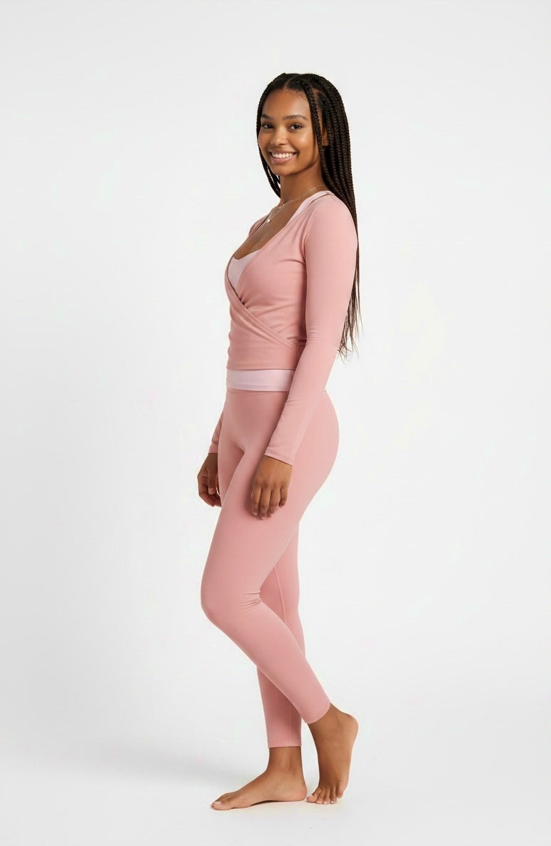 ÉTOILE WRAP TOP - ROSE DUST