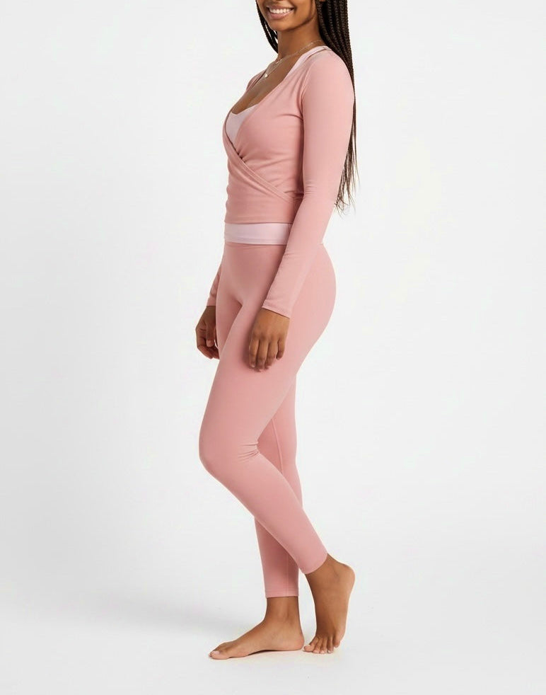 ÉTOILE COMPRESSION LEGGINGS - ROSE DUST