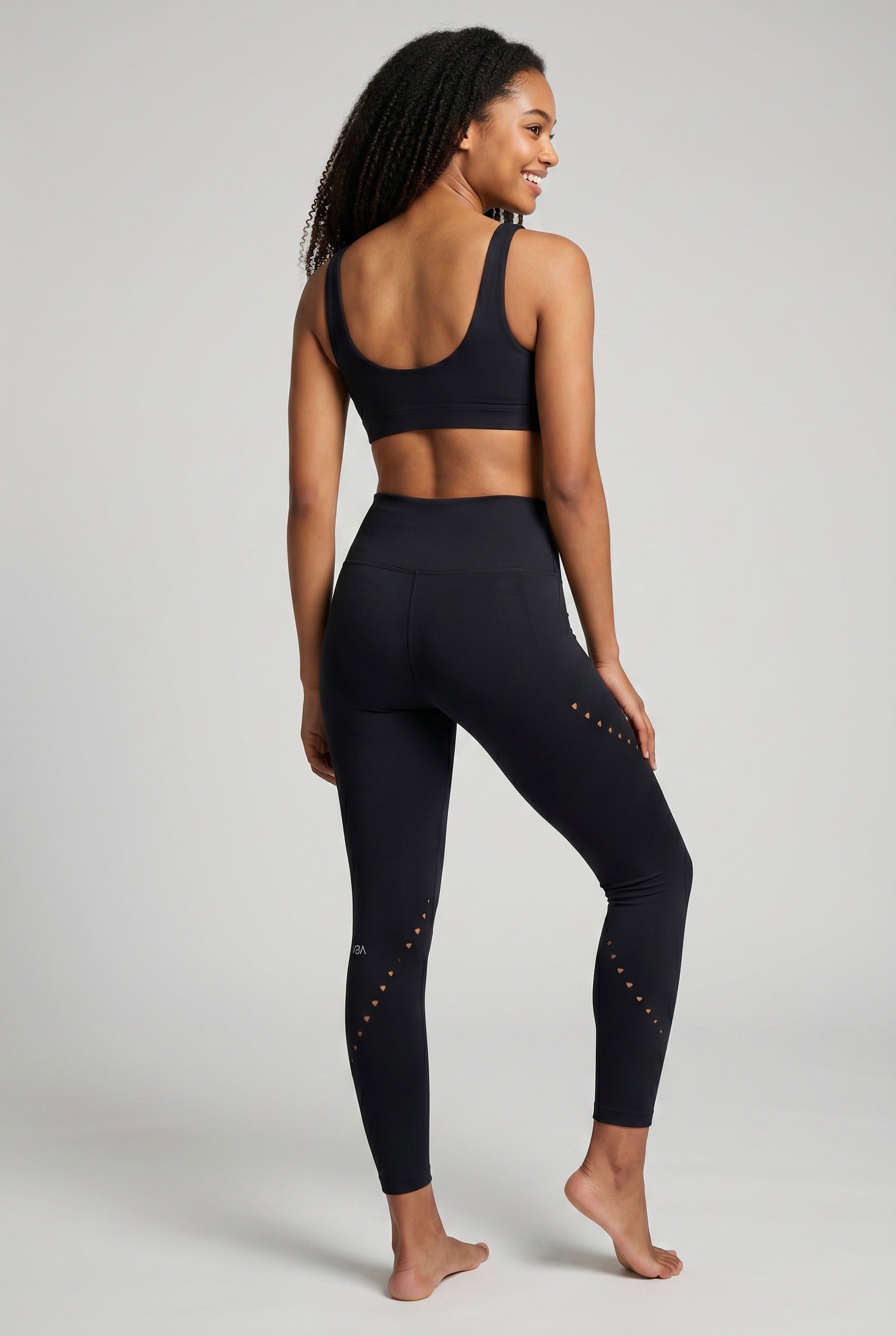 ALLIGN V-WAIST LASER-CUT LEGGING - BLACK